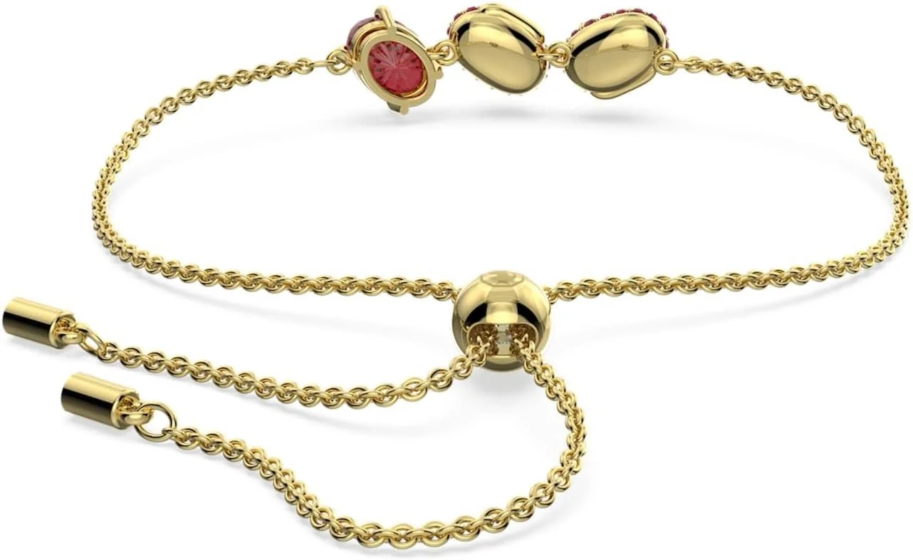 دستبند زنانه سواروسکی مدل Cariti با روکش طلایی و سنگ های قرمز - 5634713، سایز One Size، فلز با روکش رودیوم، کریستال دستبند زنانه سواروسکی مدل Cariti با روکش طلایی و سنگ های قرمز - 5634713، سایز One Size، فلز با روکش رودیوم، کریستال