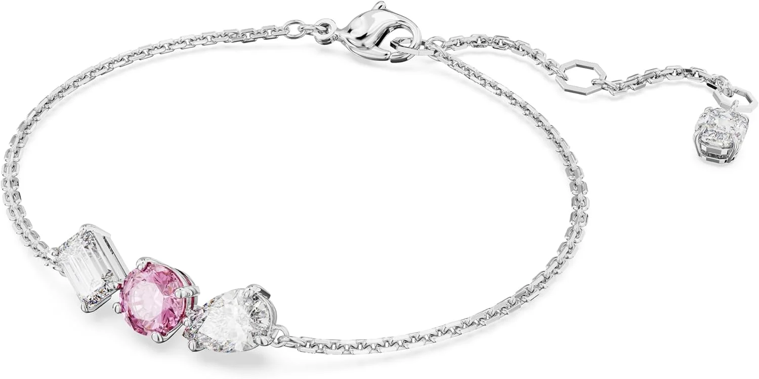 دستبند سواروسکی Mesmera، برش های ترکیبی، صورتی، روکش رودیوم دستبند سواروسکی Mesmera، برش های ترکیبی، صورتی، روکش رودیوم