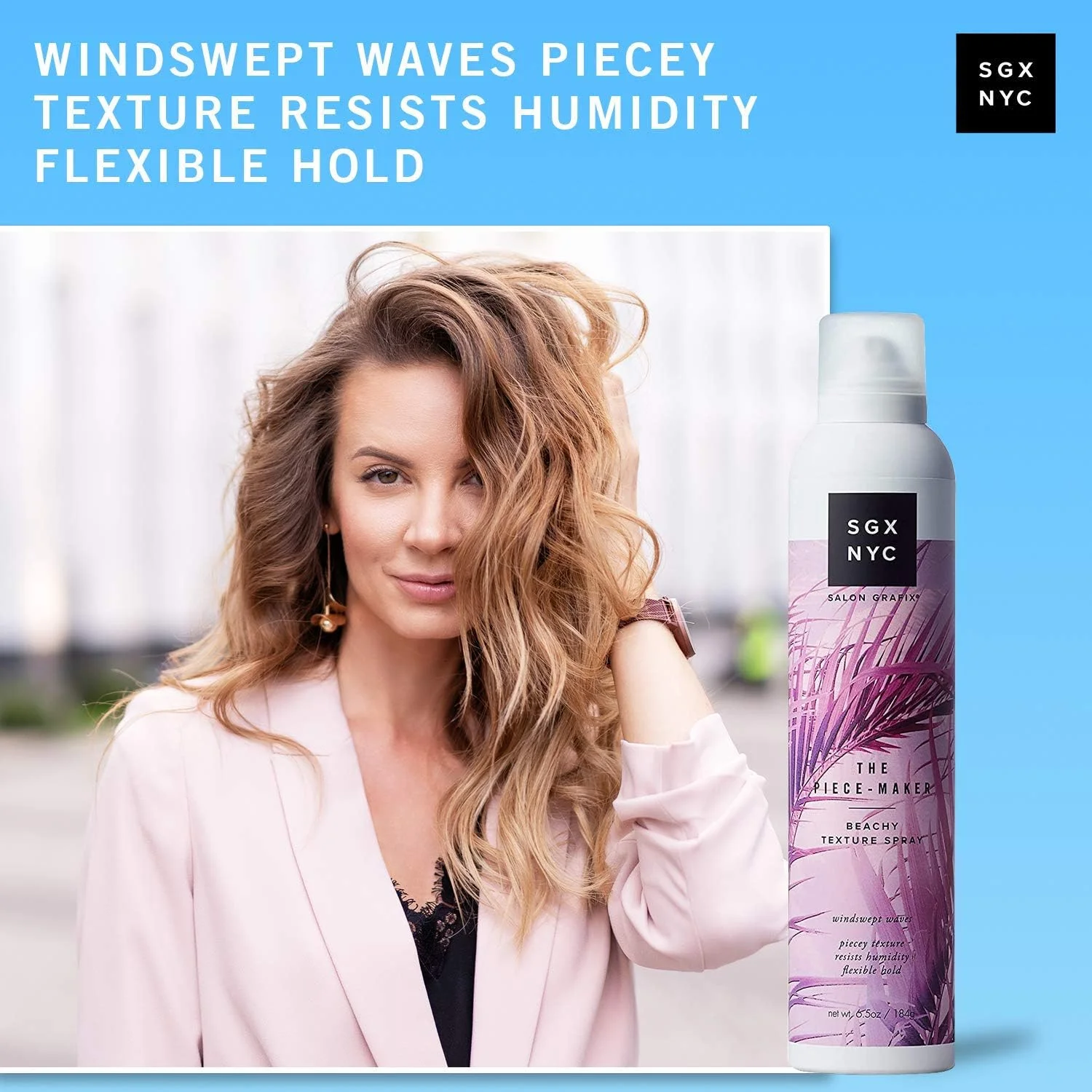 اسپری بافت دهنده مو SGX NYC The Piece Maker - حجم 192 میلی لیتر - ایجاد بافت و لایه های مجزا برای داشتن موهایی ساحلی - حالت دهنده انعطاف پذیر و مقاوم در برابر رطوبت - فاقد سولفات و پارابن اسپری بافت دهنده مو SGX NYC The Piece Maker - حجم 192 میلی لیتر - ایجاد بافت و لایه های مجزا برای داشتن موهایی ساحلی - حالت دهنده انعطاف پذیر و مقاوم در برابر رطوبت - فاقد سولفات و پارابن