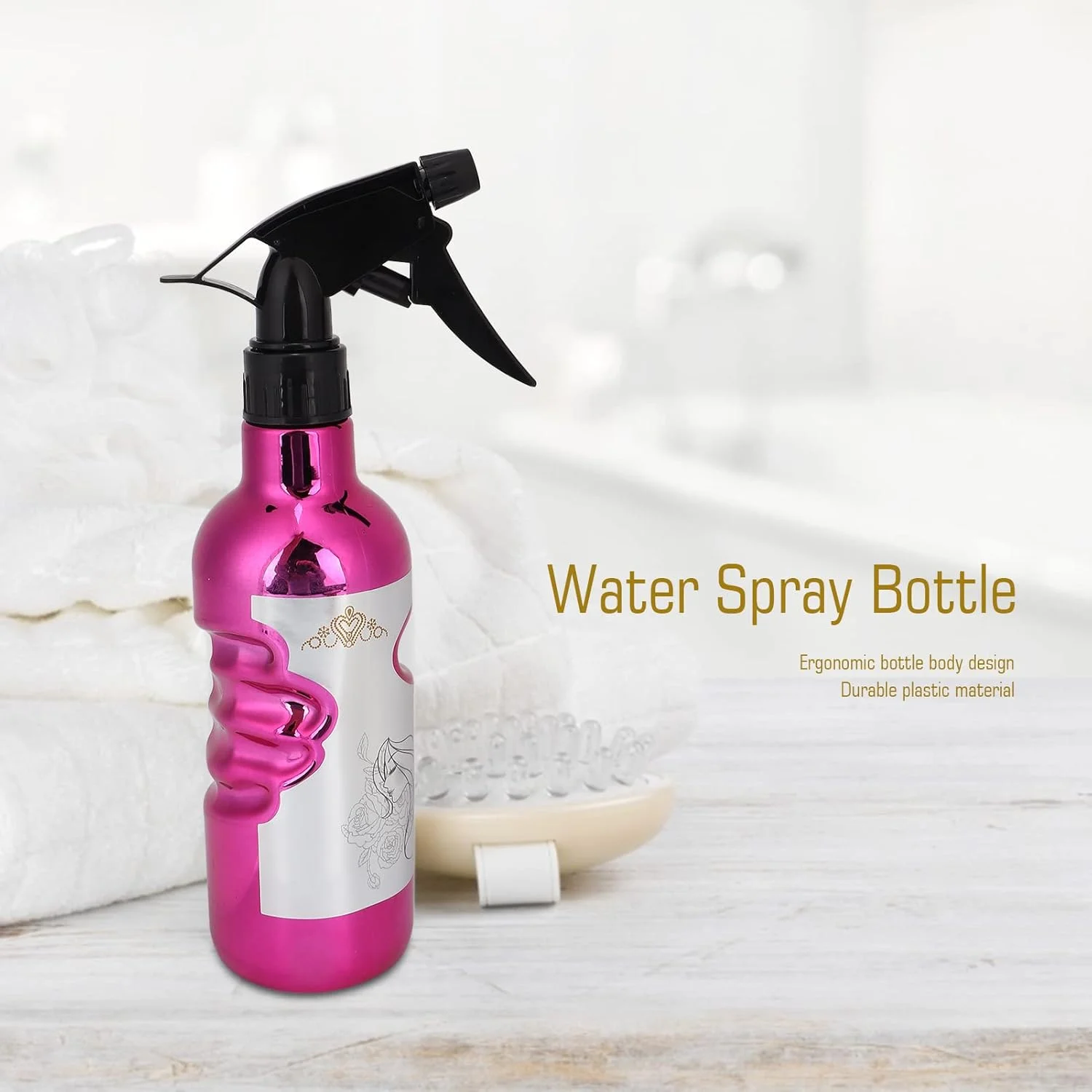 بطری اسپری، بطری های اسپری پلاستیکی خالی با مه پاش فوق العاده ریز برای آرایش مو، گیاهان و مراقبت از پوست، طراحی ارگونومیک، بطری های اسپری مو بدون بو (بنفش گل رز) بطری اسپری، بطری های اسپری پلاستیکی خالی با مه پاش فوق العاده ریز برای آرایش مو، گیاهان و مراقبت از پوست، طراحی ارگونومیک، بطری های اسپری مو بدون بو (بنفش گل رز)