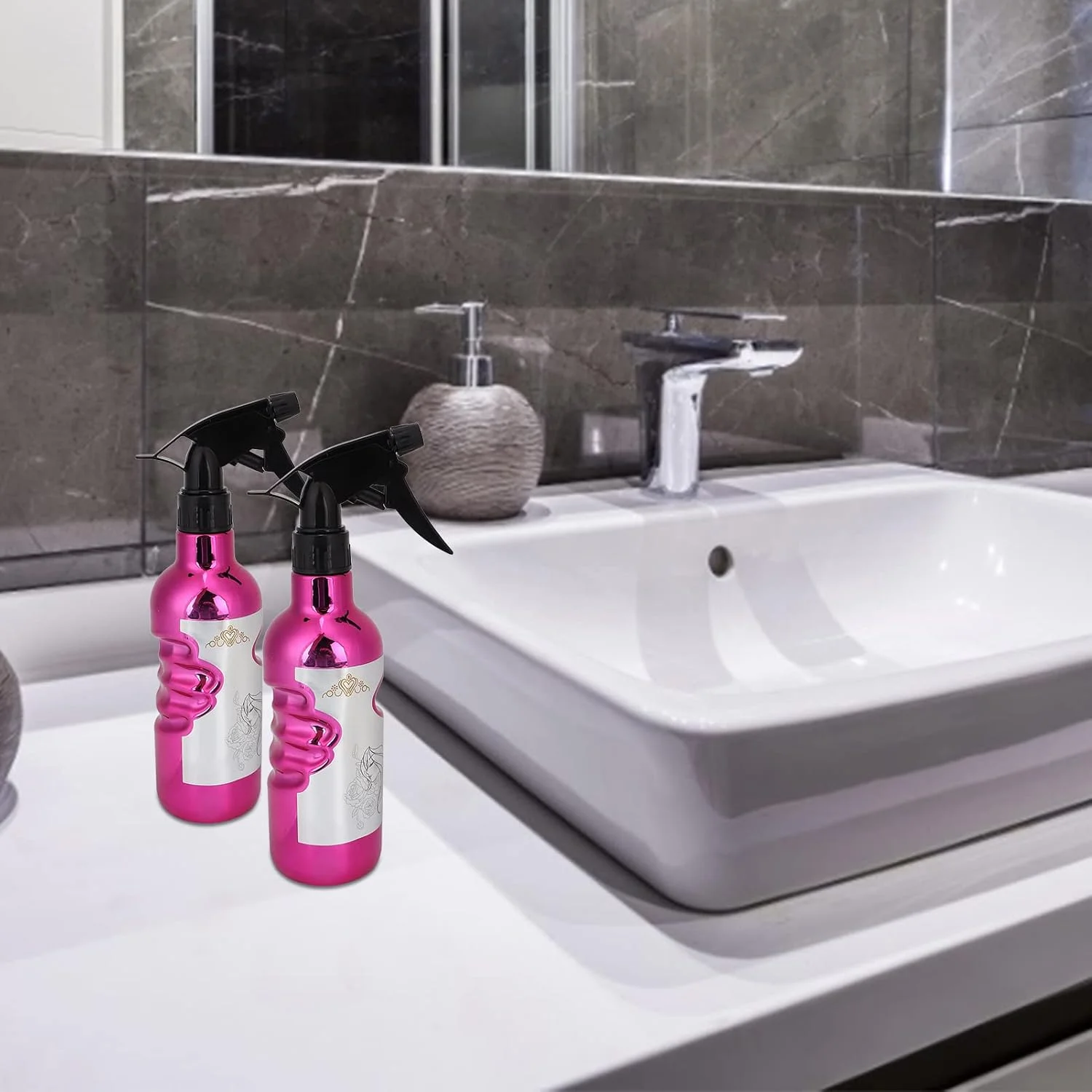 بطری اسپری، بطری های اسپری پلاستیکی خالی با مه پاش فوق العاده ریز برای آرایش مو، گیاهان و مراقبت از پوست، طراحی ارگونومیک، بطری های اسپری مو بدون بو (بنفش گل رز) بطری اسپری، بطری های اسپری پلاستیکی خالی با مه پاش فوق العاده ریز برای آرایش مو، گیاهان و مراقبت از پوست، طراحی ارگونومیک، بطری های اسپری مو بدون بو (بنفش گل رز)