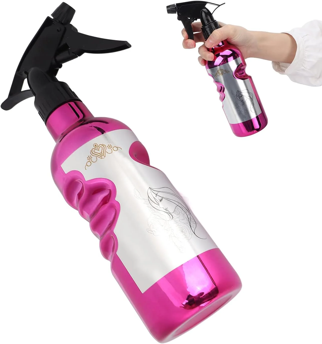 بطری اسپری، بطری های اسپری پلاستیکی خالی با مه پاش فوق العاده ریز برای آرایش مو، گیاهان و مراقبت از پوست، طراحی ارگونومیک، بطری های اسپری مو بدون بو (بنفش گل رز) بطری اسپری، بطری های اسپری پلاستیکی خالی با مه پاش فوق العاده ریز برای آرایش مو، گیاهان و مراقبت از پوست، طراحی ارگونومیک، بطری های اسپری مو بدون بو (بنفش گل رز)