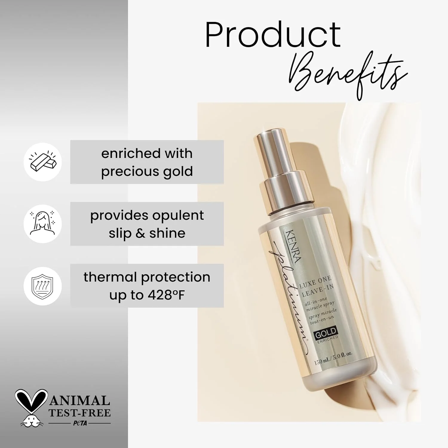 اسپری موی لوکس کنرا پلاتینیوم | اسپری معجزه آسای همه کاره | غنی شده با طلای گرانبها | لغزندگی و درخشش مجلل | محافظت در برابر حرارت | مناسب موهای متوسط تا ضخیم | 148 میلی لیتر اسپری موی لوکس کنرا پلاتینیوم | اسپری معجزه آسای همه کاره | غنی شده با طلای گرانبها | لغزندگی و درخشش مجلل | محافظت در برابر حرارت | مناسب موهای متوسط تا ضخیم | 148 میلی لیتر