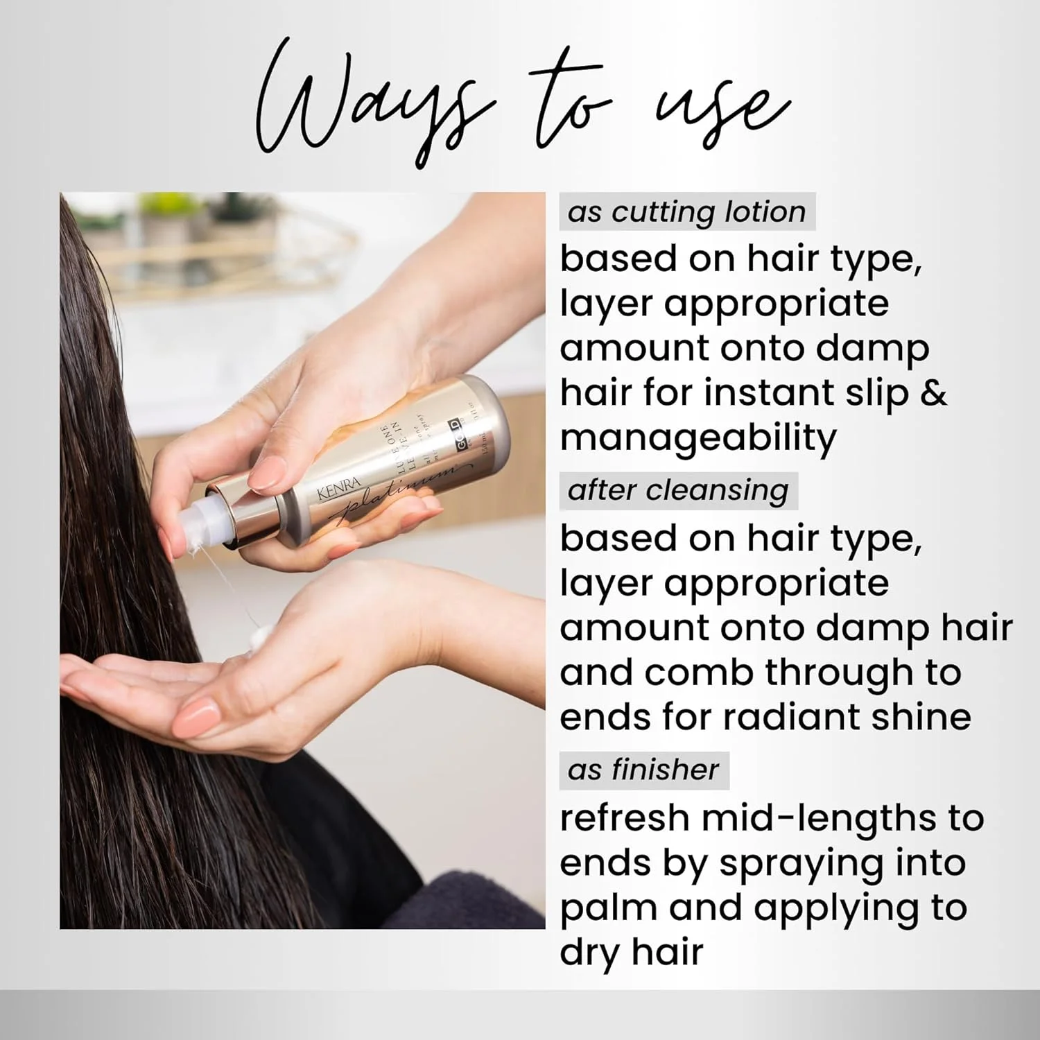 اسپری موی لوکس کنرا پلاتینیوم | اسپری معجزه آسای همه کاره | غنی شده با طلای گرانبها | لغزندگی و درخشش مجلل | محافظت در برابر حرارت | مناسب موهای متوسط تا ضخیم | 148 میلی لیتر اسپری موی لوکس کنرا پلاتینیوم | اسپری معجزه آسای همه کاره | غنی شده با طلای گرانبها | لغزندگی و درخشش مجلل | محافظت در برابر حرارت | مناسب موهای متوسط تا ضخیم | 148 میلی لیتر