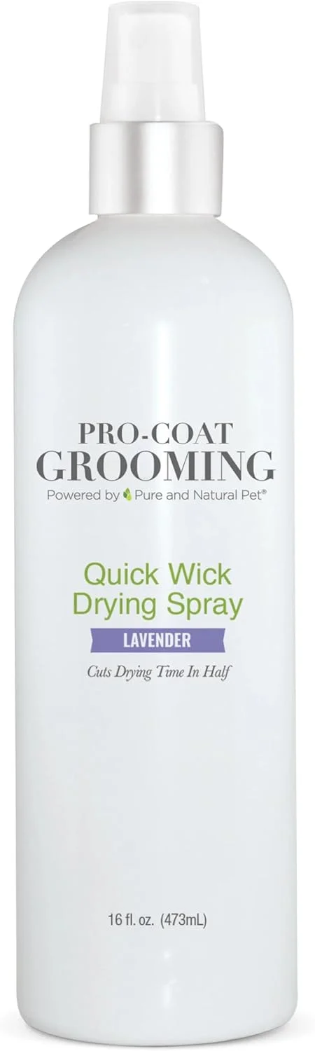 اسپری خشک کننده سریع موی سگ Pro-Coat Grooming (اسطوخودوس) - ۴۷۳ میلی لیتر، شفاف
