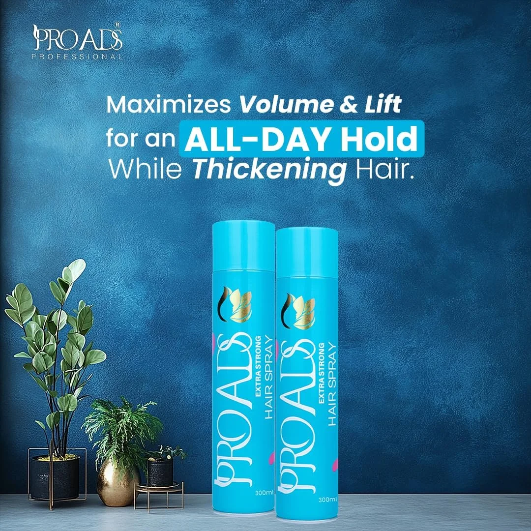 اسپری موی فوق العاده قوی پرو ADS، ماندگاری طولانی، حالت دهنده مو با پوشش غیر چسبنده، نگهدارنده قوی، ماندگار، ظاهری مات و گیرایی فوری | درخشش طبیعی، غیر چسبنده، فوق العاده سخت (300 میلی لیتر) اسپری موی فوق العاده قوی پرو ADS، ماندگاری طولانی، حالت دهنده مو با پوشش غیر چسبنده، نگهدارنده قوی، ماندگار، ظاهری مات و گیرایی فوری | درخشش طبیعی، غیر چسبنده، فوق العاده سخت (300 میلی لیتر)