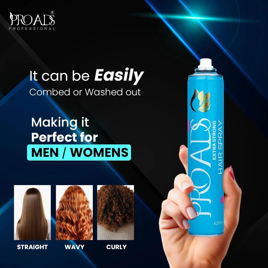 اسپری موی فوق العاده قوی پرو ADS، ماندگاری طولانی، حالت دهنده مو با پوشش غیر چسبنده، نگهدارنده قوی، ماندگار، ظاهری مات و گیرایی فوری | درخشش طبیعی، غیر چسبنده، فوق العاده سخت (300 میلی لیتر) اسپری موی فوق العاده قوی پرو ADS، ماندگاری طولانی، حالت دهنده مو با پوشش غیر چسبنده، نگهدارنده قوی، ماندگار، ظاهری مات و گیرایی فوری | درخشش طبیعی، غیر چسبنده، فوق العاده سخت (300 میلی لیتر)