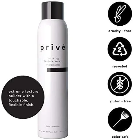 اسپری حالت دهنده و بافت دهنده مو Prive – ایجاد کننده بافت قوی که حالتی انعطاف پذیر و قابل لمس به مو می دهد 180 میلی لیتر