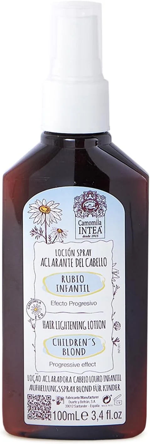 اسپری روشن کننده موی بلوند کودکان با عصاره طبیعی بابونه - مناسب کودکان و نوجوانان، به آسانی و با ایمنی کامل به رنگ بلوند دلخواه خود برسید، بدون آسیب، لکه یا بو (100 میلی لیتر)