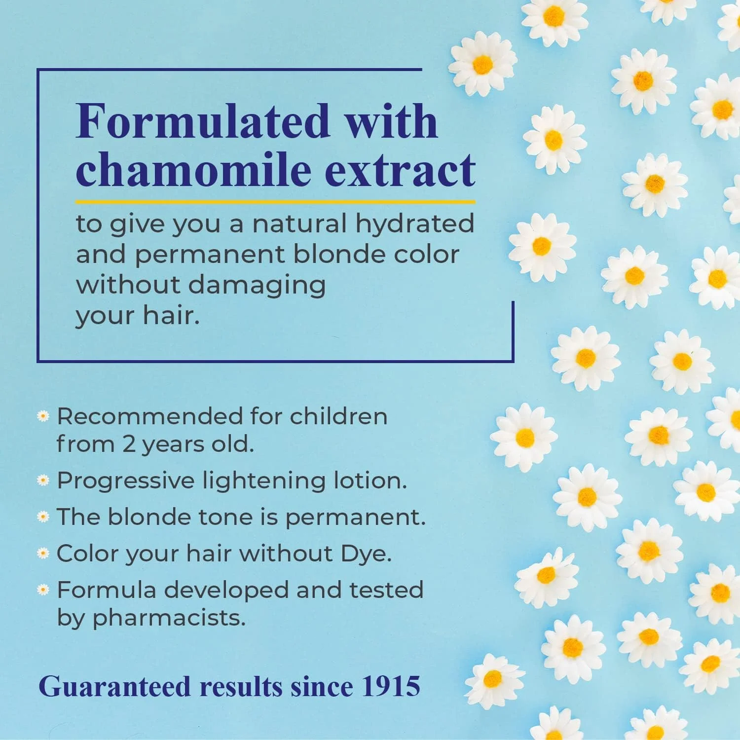 اسپری روشن کننده موی بلوند کودکان با عصاره طبیعی بابونه - مناسب کودکان و نوجوانان، به آسانی و با ایمنی کامل به رنگ بلوند دلخواه خود برسید، بدون آسیب، لکه یا بو (100 میلی لیتر)