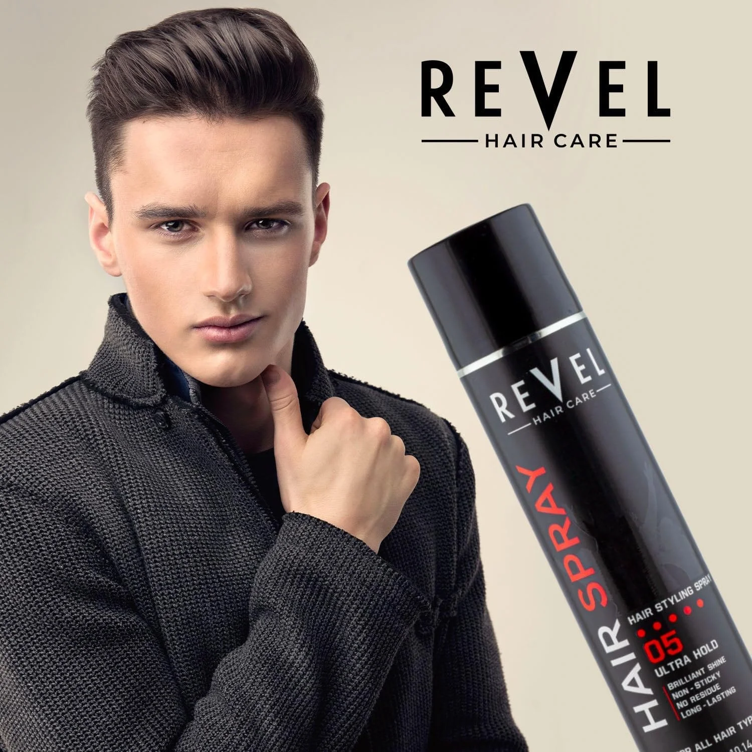 اسپری حالت دهنده مو ریول با قدرت نگهداری فوق العاده 05، 300 میلی لیتر، مناسب برای انواع مو، درخشش فوق العاده، بدون چسبندگی، بدون ایجاد رسوب، ماندگاری طولانی، خشک شدن سریع، فرمول غیر چسبنده، اسپری مو برای خانم ها و آقایان