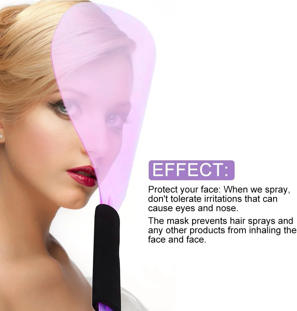 محافظ اسپری مو حرفه ای، سپر اسپری شفاف نشکن پلاستیکی برای سالن آرایش مو، محافظ چشم، صورت و پوست، ابزار و لوازم جانبی آرایشگری (بنفش) محافظ اسپری مو حرفه ای، سپر اسپری شفاف نشکن پلاستیکی برای سالن آرایش مو، محافظ چشم، صورت و پوست، ابزار و لوازم جانبی آرایشگری (بنفش)