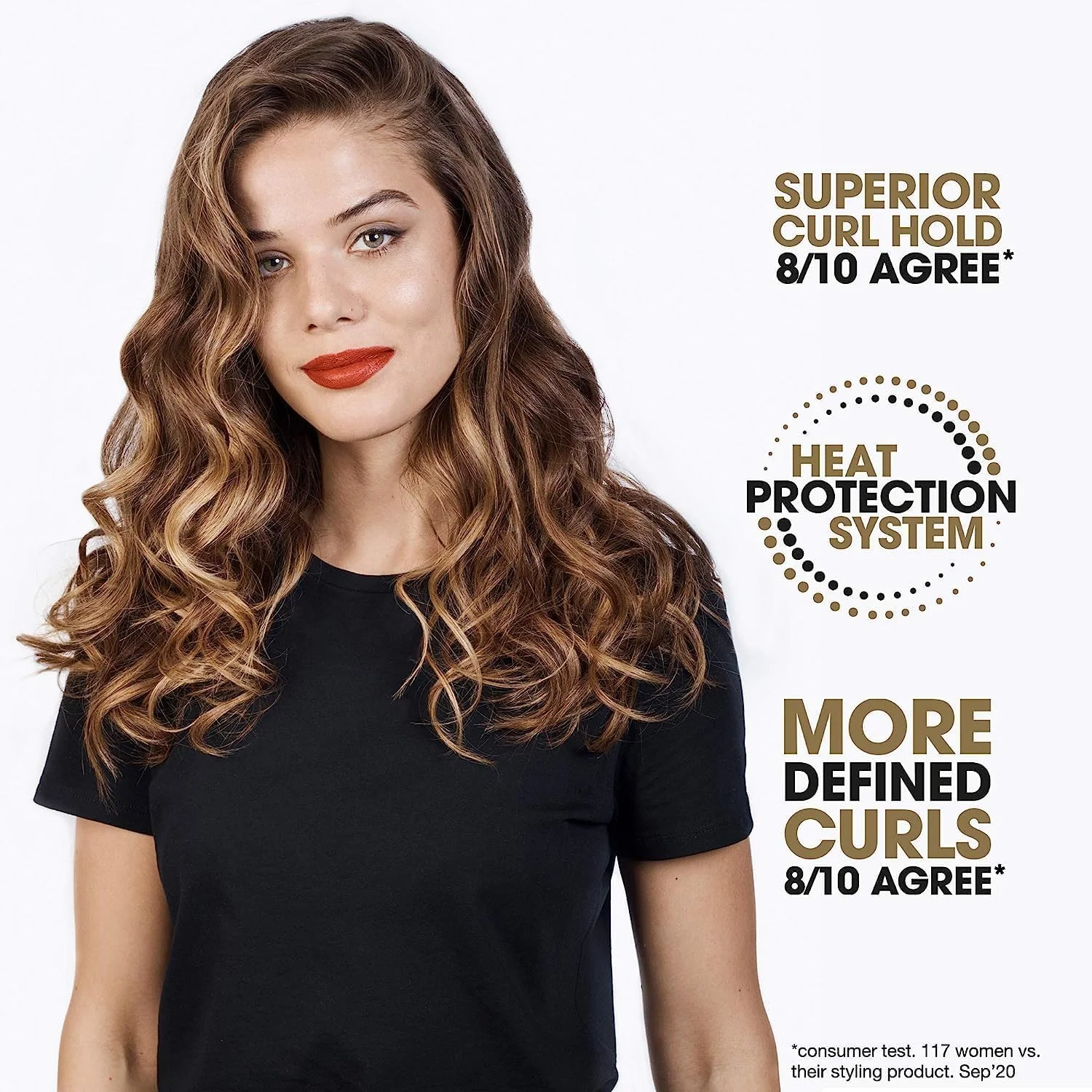 اسپری محافظ حرارت مو جی اچ دی Curly Ever After ― اسپری نگهدارنده فر برای حالت دادن به مو، سیستم محافظت حرارتی برای وضوح بالاتر، ماندگاری بیشتر و نگهدارندگی عالی فرها ― 120 میلی لیتر