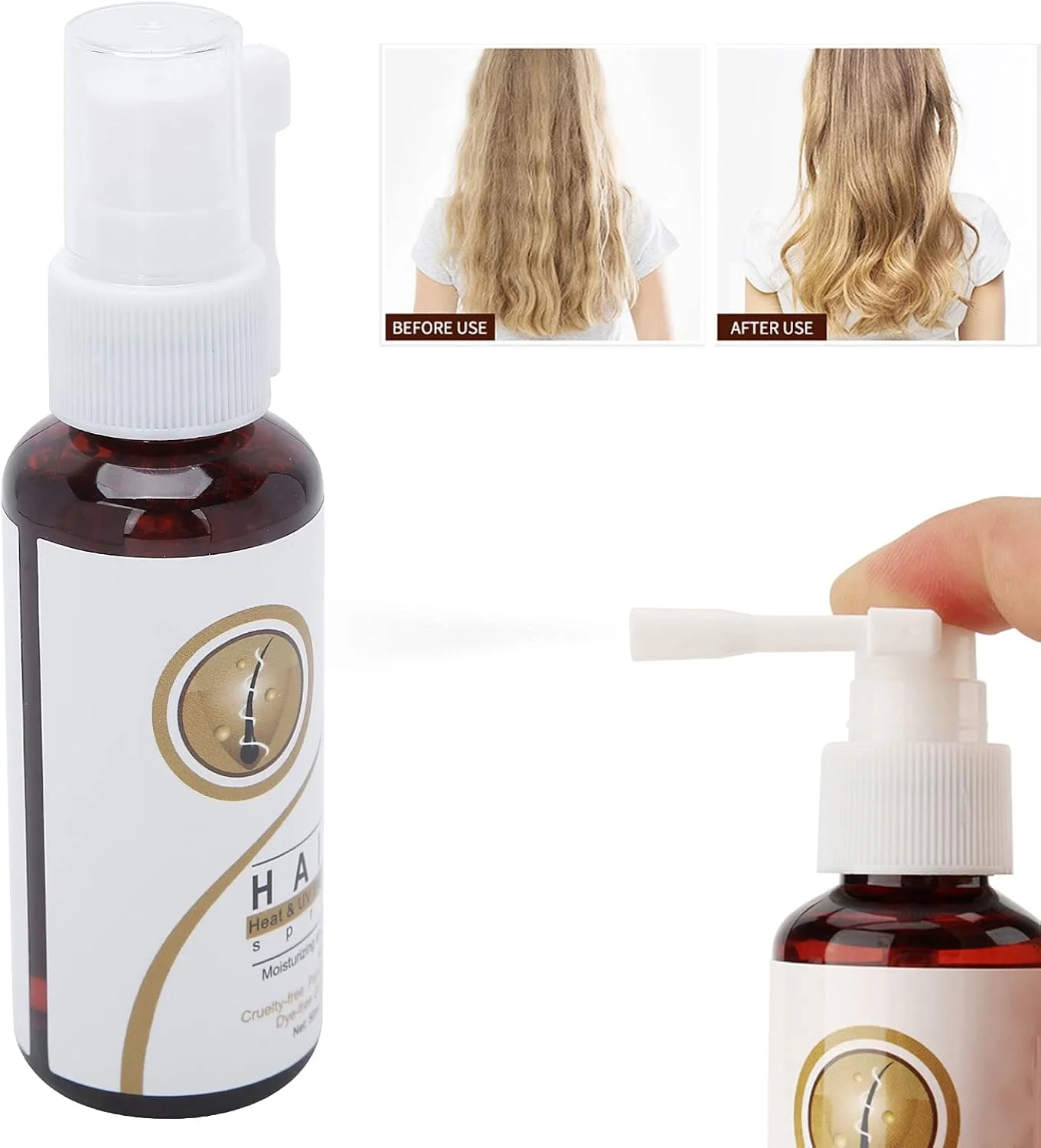 اسپری محافظ حرارت مو، اسپری محافظت کننده و آبرسان مو ضد وز برای انواع مو، اسپری براق کننده مو، اسپری محافظ حرارتی مو، 50 میلی لیتر اسپری محافظ حرارت مو، اسپری محافظت کننده و آبرسان مو ضد وز برای انواع مو، اسپری براق کننده مو، اسپری محافظ حرارتی مو، 50 میلی لیتر