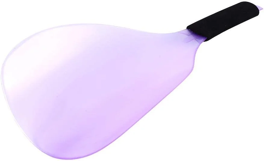 ماسک اسپری مو حرفه ای کیونی، محافظ اسپری شفاف نشکن پلاستیکی سالن آرایش مو برای محافظت از چشم، صورت و پوست، ابزار و لوازم جانبی آرایشگری (بنفش)