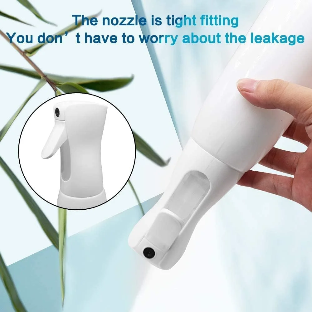 بطری اسپری بسیار ظریف QUESERA برای مو 500 میلی لیتر، بطری اسپری مه پاش، اسپری مداوم 360 درجه برای آرایشگر، کاشت گل، حالت دادن به مو، بطری اسپری سالن زیبایی (سفید)