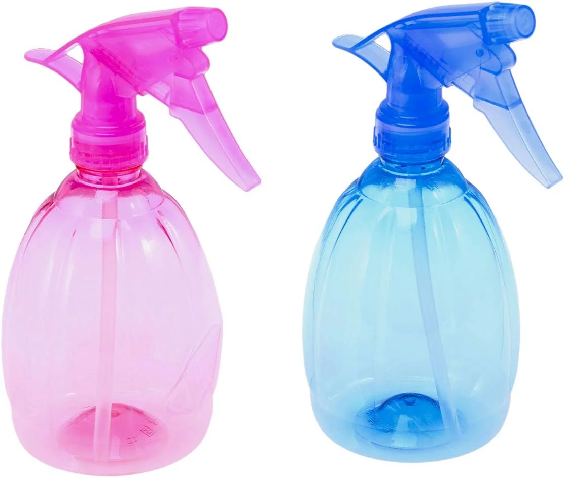 دو عدد بطری اسپری آب پلاستیکی قابل شارژ مجدد با مه پاش ریز، بطری خالی محلول تمیز کننده برای باغبانی، آرایشگاه، سالن (رنگ های متنوع) 550 میلی لیتر