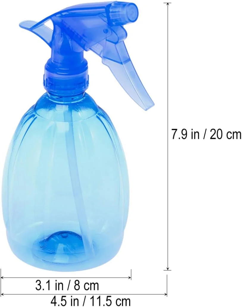 دو عدد بطری اسپری آب پلاستیکی قابل شارژ مجدد با مه پاش ریز، بطری خالی محلول تمیز کننده برای باغبانی، آرایشگاه، سالن (رنگ های متنوع) 550 میلی لیتر