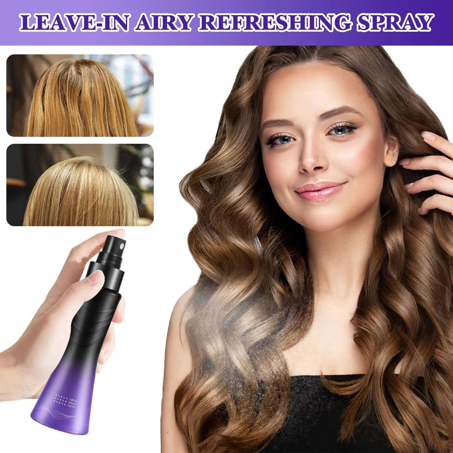 اسپری طراوت بخش مو (2 عدد، 100 میلی لیتر)، کنترل چربی، ضد وز، اسپری حالت دهنده غیر چسبنده برای انواع مو - نرم کننده عمیق با ویتامین E، کافئین و جینسینگ برای موهای فر، خشک و آسیب دیده اسپری طراوت بخش مو (2 عدد، 100 میلی لیتر)، کنترل چربی، ضد وز، اسپری حالت دهنده غیر چسبنده برای انواع مو - نرم کننده عمیق با ویتامین E، کافئین و جینسینگ برای موهای فر، خشک و آسیب دیده