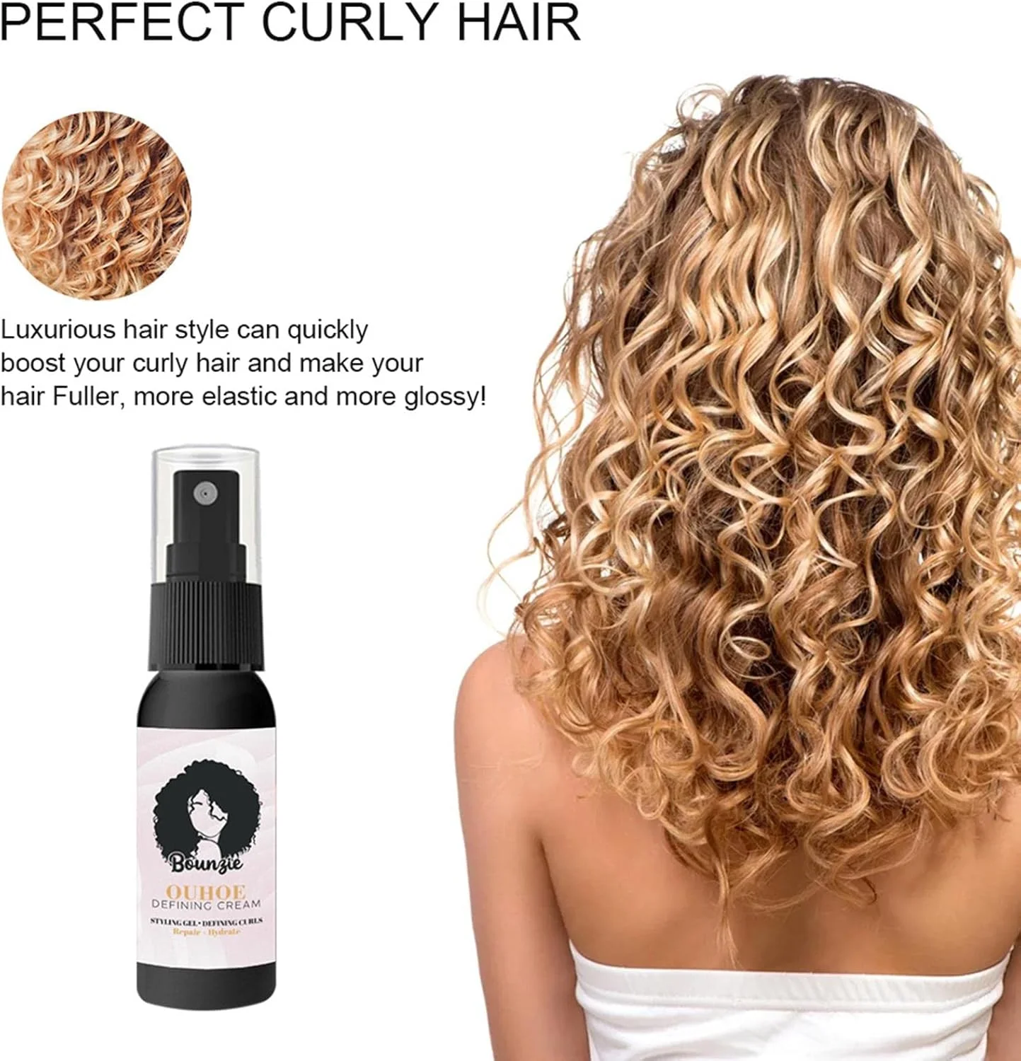 اسپری احیا کننده فر مو، اسپری حالت دهنده و تقویت کننده فر مو برای مراقبت، ایجاد کننده فرهای فنری و براق بی نقص برای زنان و مردان، مناسب برای انواع مو اسپری احیا کننده فر مو، اسپری حالت دهنده و تقویت کننده فر مو برای مراقبت، ایجاد کننده فرهای فنری و براق بی نقص برای زنان و مردان، مناسب برای انواع مو