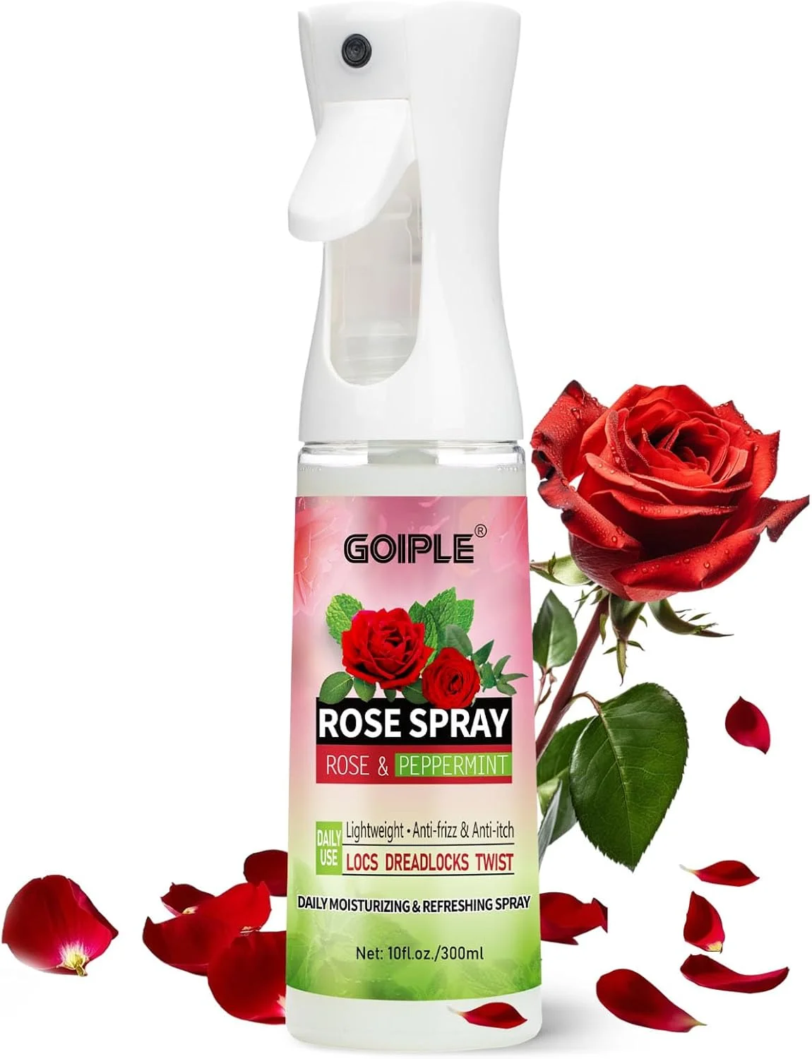 اسپری مرطوب کننده گلاب برای موهای بافته شده - مرطوب کننده سر با گلاب - اسپری مراقبت از موهای بافته شده