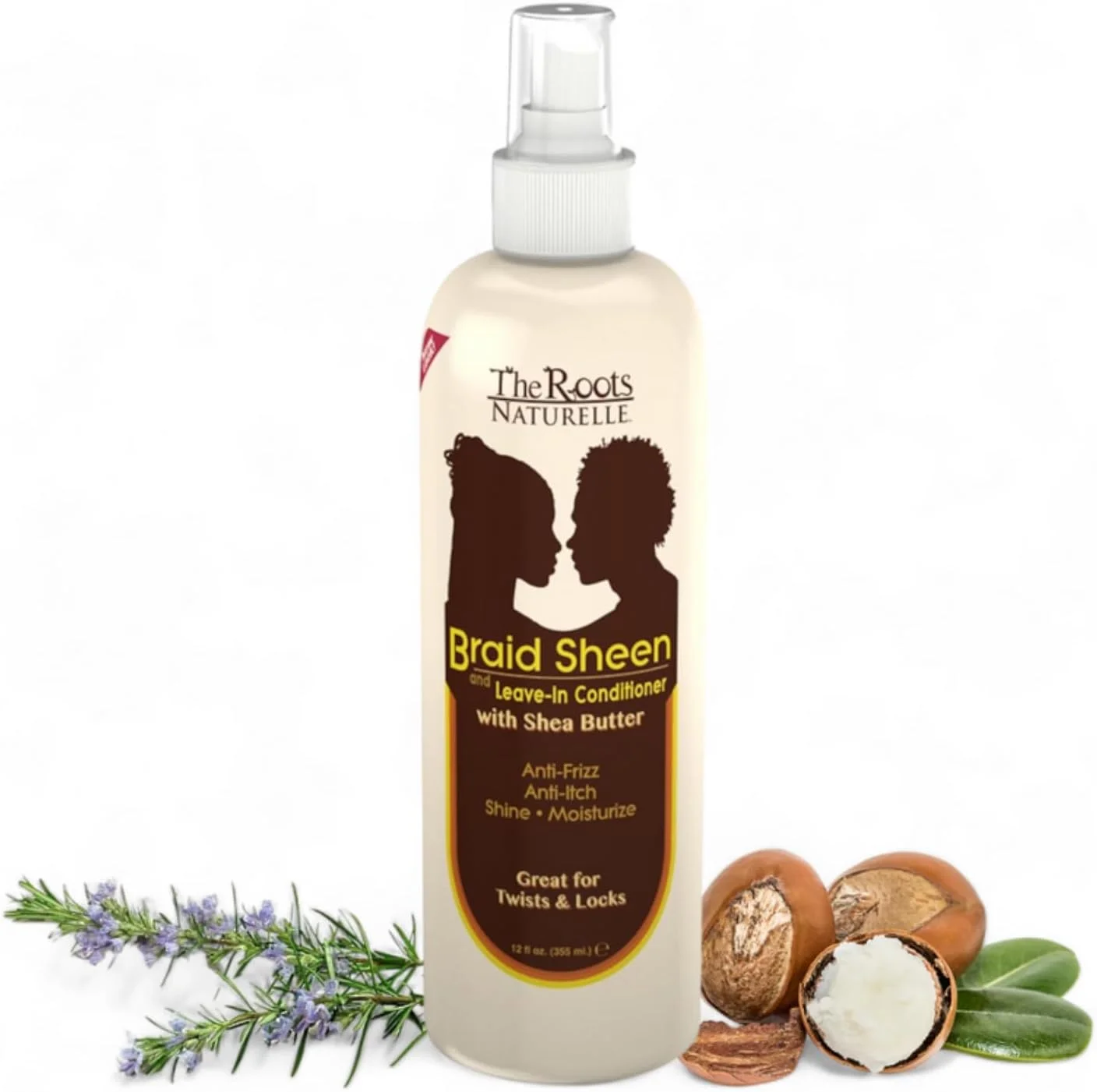 اسپری براق کننده مو با عصاره های طبیعی (یک عدد - 355 میلی لیتر). مرطوب کننده مو غنی شده با ویتامین ها و روغن های ضروری