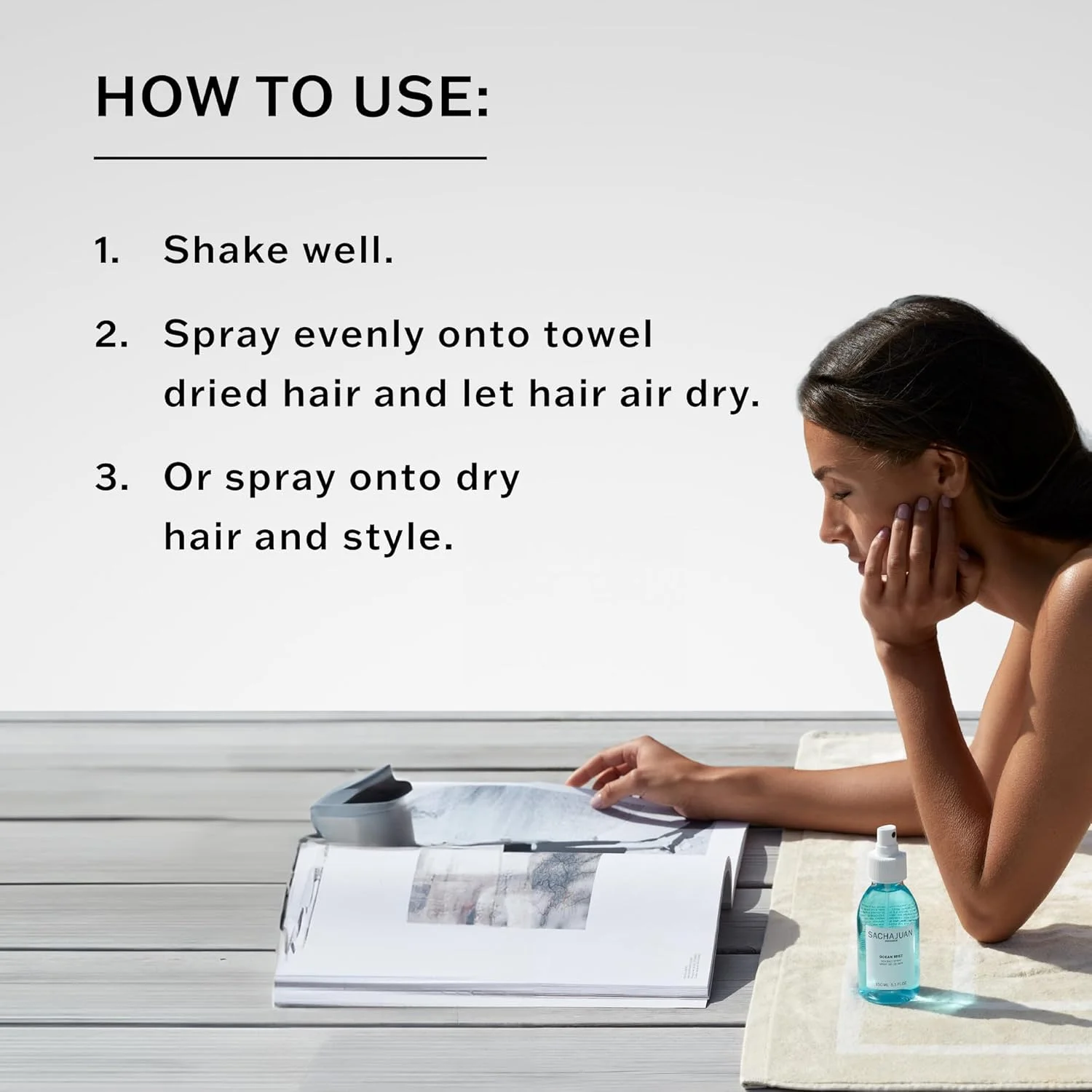 اسپری موی دریایی ساشا خوان، 150 میلی لیتر