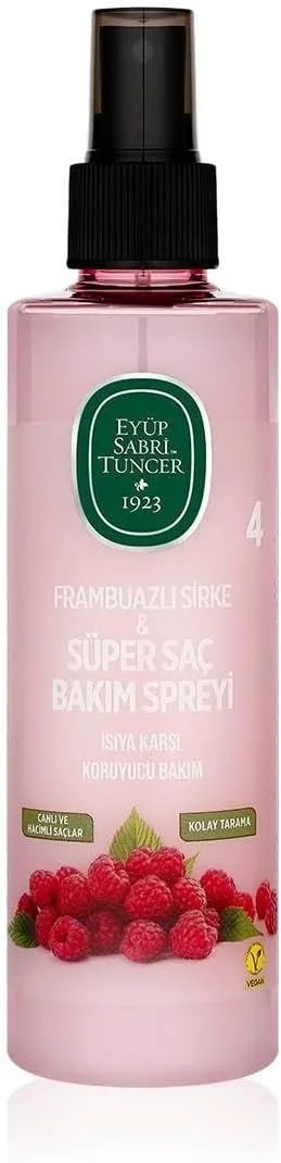 اسپری مراقبت از مو حاوی سرکه تمشک ایوب صبری تونجر 210 میلی لیتر، اسپری مراقبت از مو محافظ حرارت