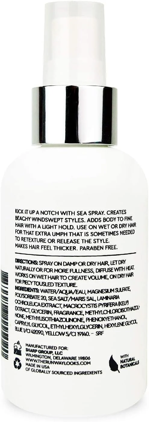 اسپری نمک دریایی لایتس برای حجم و بافت مو - اسپری حالت دهنده و ضخیم کننده مو، افزایش درخشندگی و حالت دهی، 118 میلی لیتر