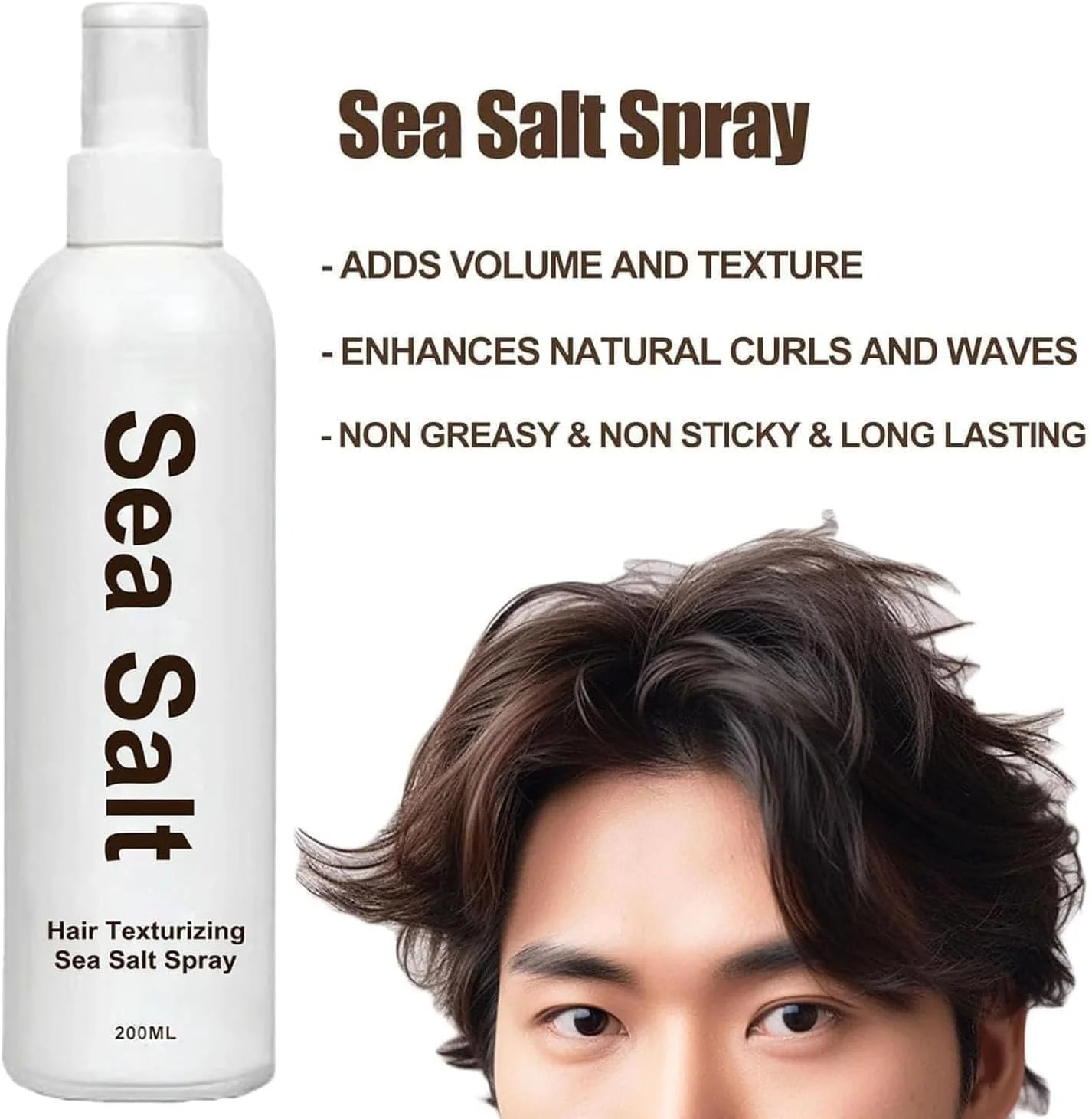 اسپری نمک دریا برای موهای حجیم، با رایحه آناناس و نارگیل، اسپری حجم دهنده نمک دریا برای آقایان و بانوان (2 عدد)