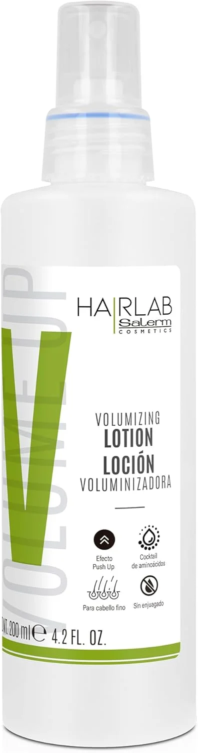 اسپری حجم دهنده موهای نازک سالرم، لوسیون حجم دهنده، 200 میلی لیتر، لوسیون مو با کافئین و آمینو اسید، حجم و پری مو را افزایش می دهد، فاقد پارابن