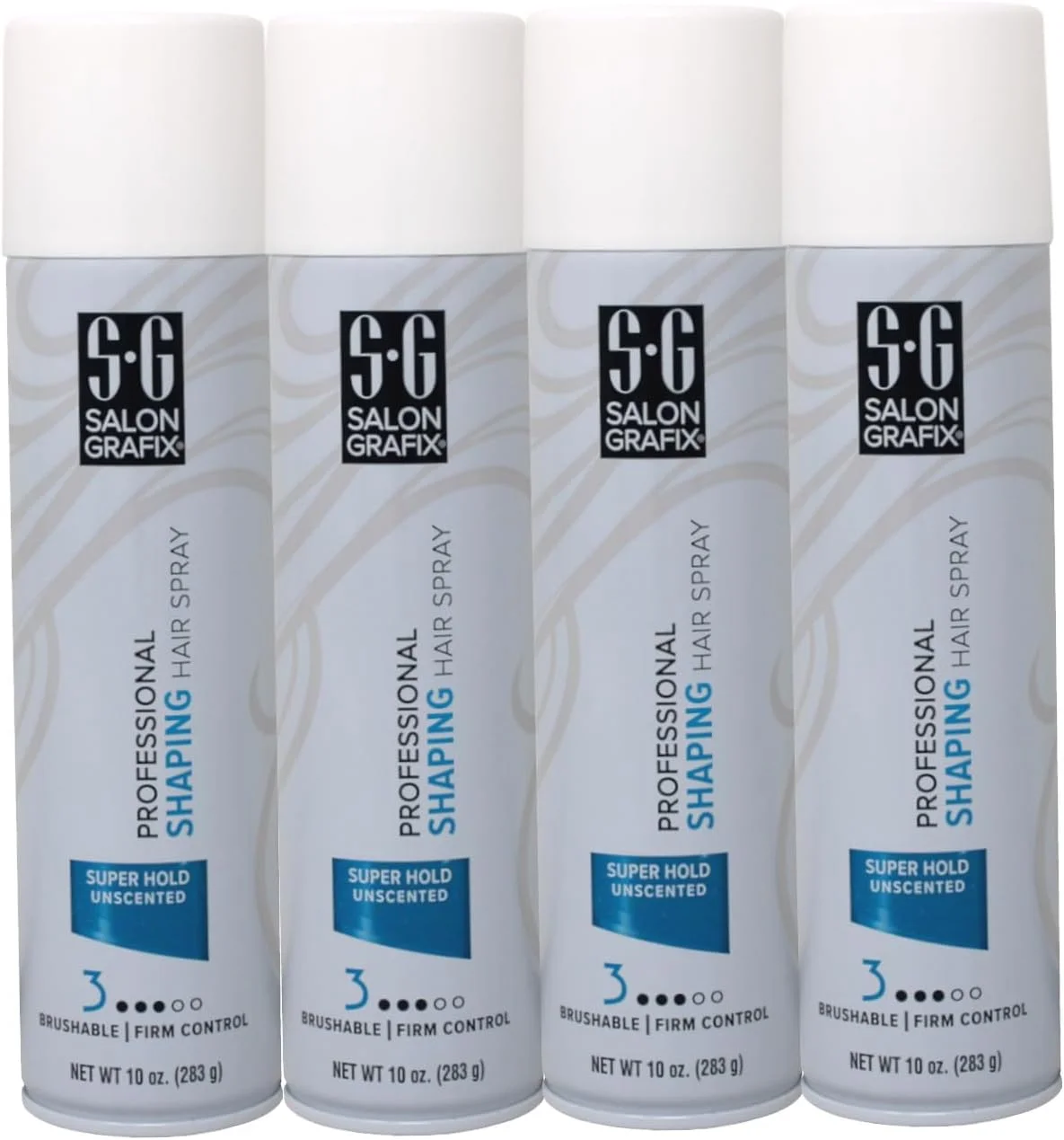 اسپری حالت دهنده مو بدون عطر Salon Grafix، 283 گرم (4 عدد)