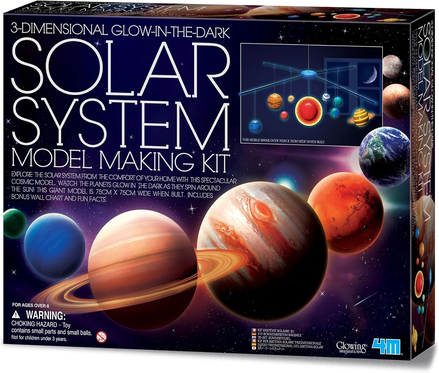 مجموعه ساخت منظومه شمسی سه بعدی شب تاب 4M مدل 4M-00-05520؛ اسباب بازی های آموزشی علمی سرگرم کننده مجموعه ساخت منظومه شمسی سه بعدی شب تاب 4M مدل 4M-00-05520؛ اسباب بازی های آموزشی علمی سرگرم کننده