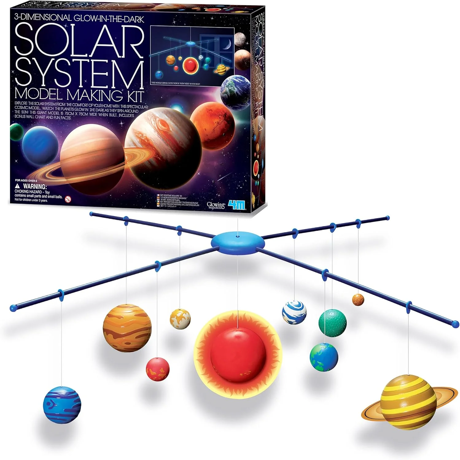 مجموعه ساخت منظومه شمسی سه بعدی شب تاب 4M مدل 4M-00-05520؛ اسباب بازی های آموزشی علمی سرگرم کننده مجموعه ساخت منظومه شمسی سه بعدی شب تاب 4M مدل 4M-00-05520؛ اسباب بازی های آموزشی علمی سرگرم کننده