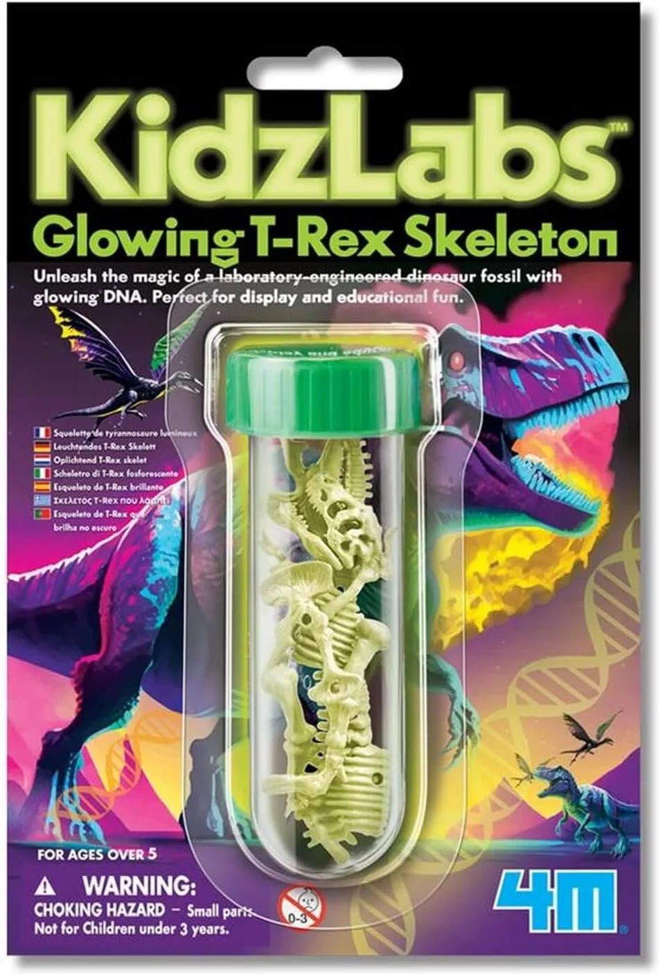 اسکلت تیرکس شبتاب 4M KidzLabs - ساخت مدل سه بعدی دایناسور شبتاب - اسباب بازی آموزشی STEM برای کودکان 8 سال به بالا - آموزش دیرینهشناسی و سرگرمی ماقبل تاریخ اسکلت تیرکس شبتاب 4M KidzLabs - ساخت مدل سه بعدی دایناسور شبتاب - اسباب بازی آموزشی STEM برای کودکان 8 سال به بالا - آموزش دیرینهشناسی و سرگرمی ماقبل تاریخ