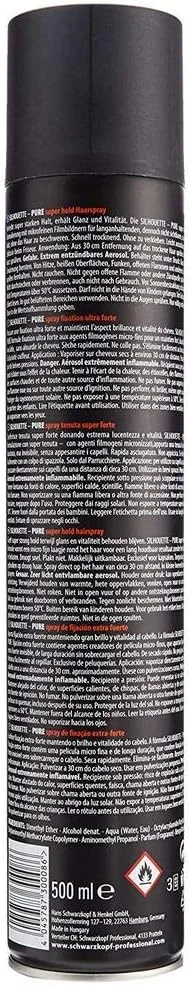 اسپری مو شوارتسکف سیلوئت سوپر هولد 500 میلی لیتر