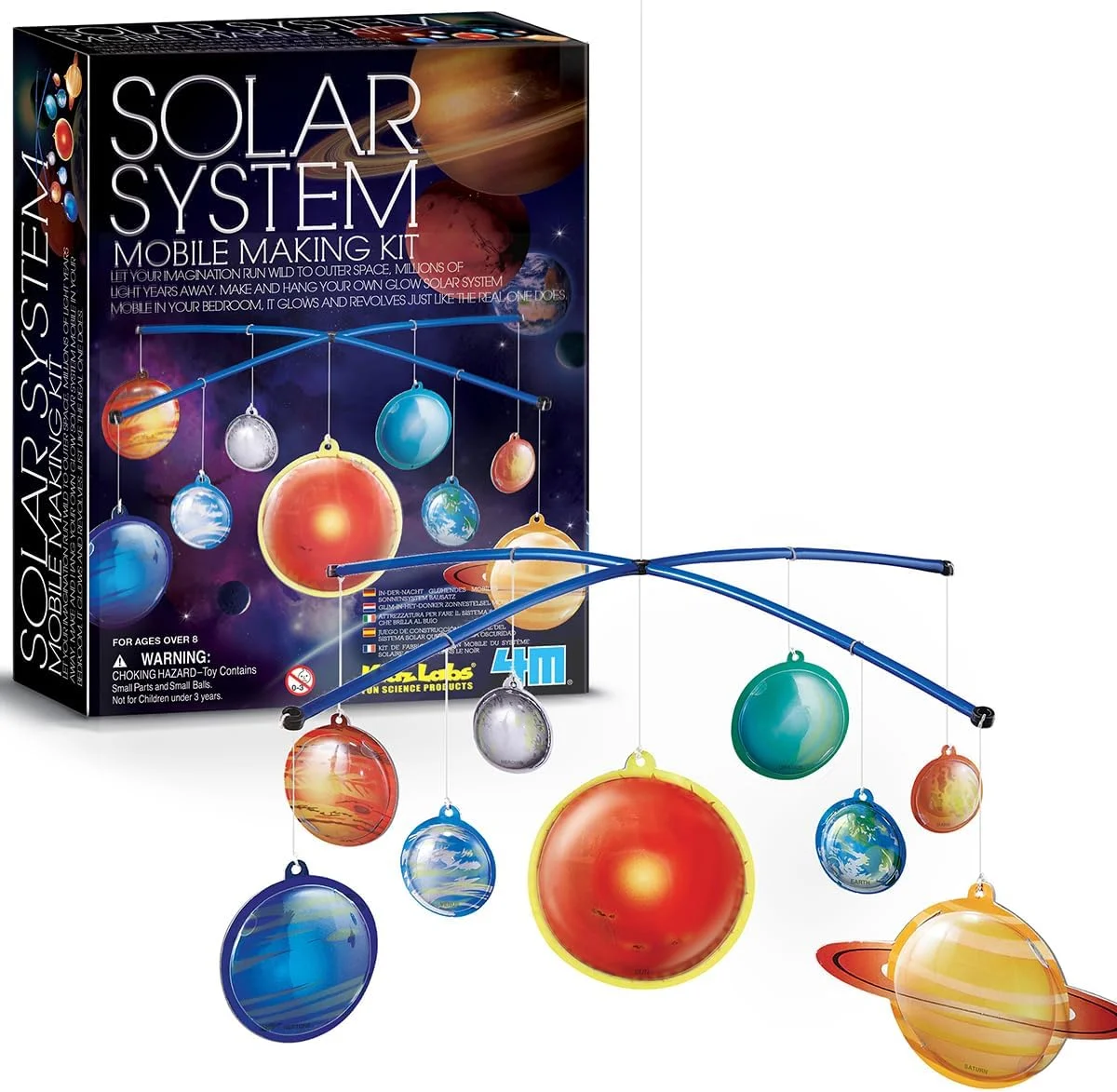 کیت ساخت منظومه شمسی 4M - مدل سیارهای شبتاب DIY برای کودکان 8 سال به بالا - اسباببازی آموزشی STEM برای یادگیری نجوم و خلاقیت کیت ساخت منظومه شمسی 4M - مدل سیارهای شبتاب DIY برای کودکان 8 سال به بالا - اسباببازی آموزشی STEM برای یادگیری نجوم و خلاقیت