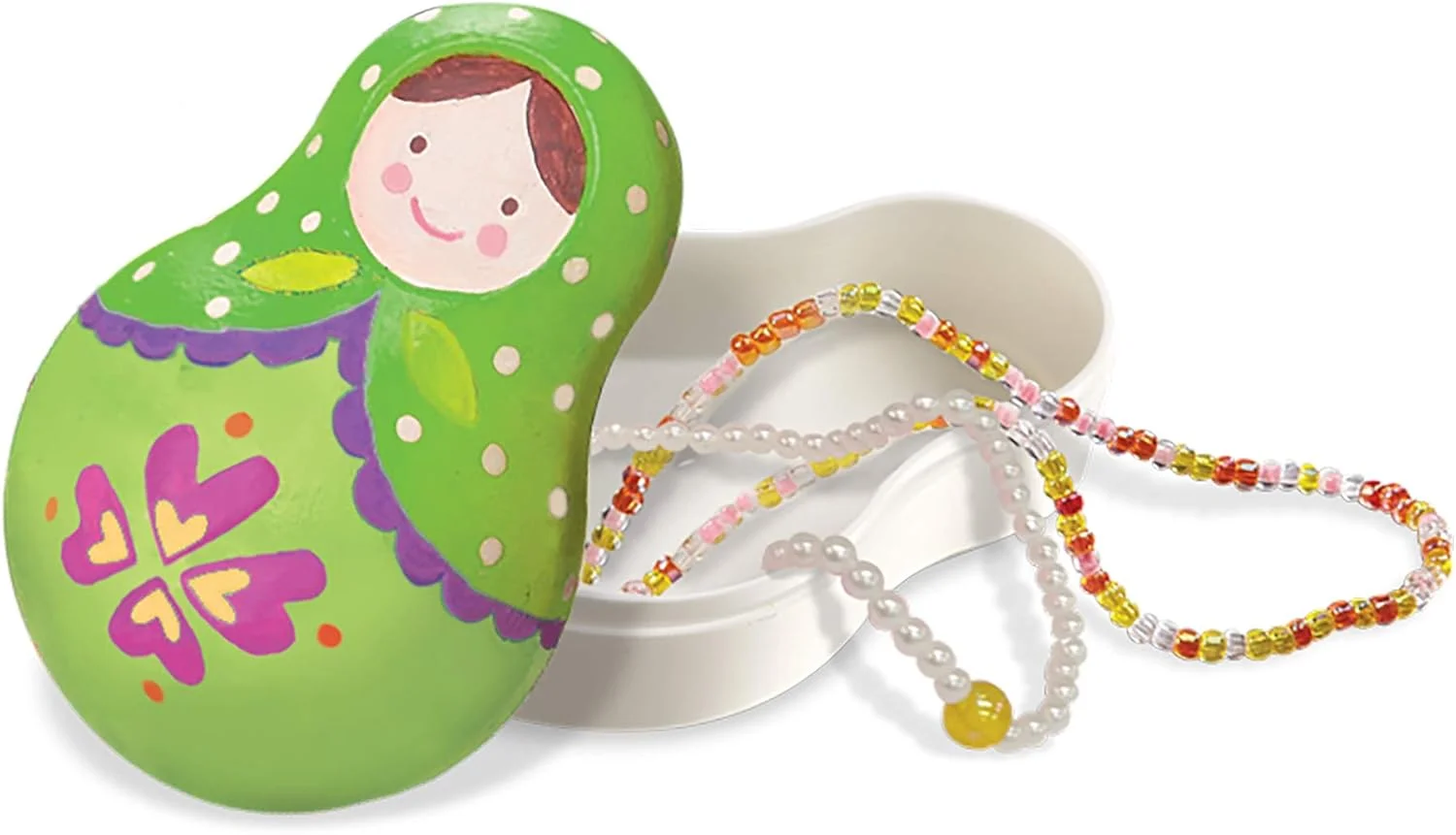 جعبه جواهرات روسی 4M - رنگ آمیزی و تزئین 6 جعبه جواهرات عروسکی تودرتو با 6 رنگ و قلم مو | مجموعه صنایع دستی و کلکسیونی برای کودکان 5 سال به بالا | مدل Toysmith 3699 جعبه جواهرات روسی 4M - رنگ آمیزی و تزئین 6 جعبه جواهرات عروسکی تودرتو با 6 رنگ و قلم مو | مجموعه صنایع دستی و کلکسیونی برای کودکان 5 سال به بالا | مدل Toysmith 3699