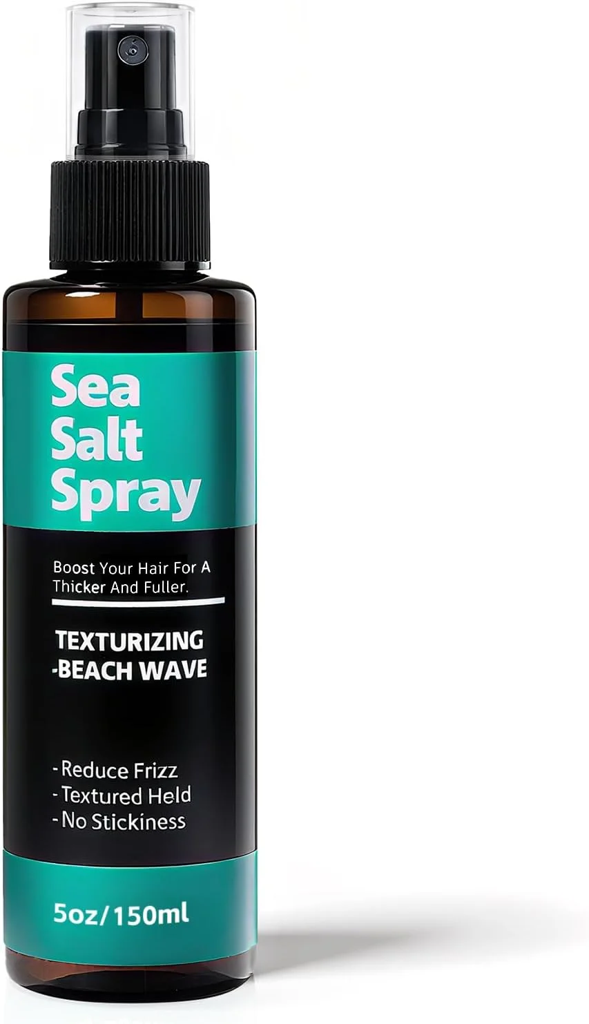اسپری نمک دریا برای مو، مناسب آقایان و بانوان، 148 میلی لیتر - بافت دهنده و حجم دهنده مو، اسپری فر کننده و ایجاد حالت موج دار ساحلی برای مو