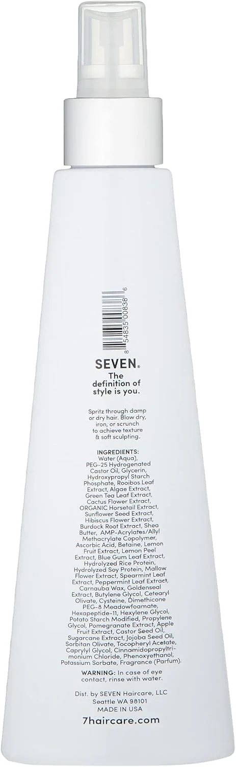 اسپری بافت دهنده مو سِوِن کوبیکا توسل، یک اسپری حالت دهنده سبک و خشک که حجم و موج ایجاد می کند، رایحه منحصر به فرد سِوِن، 236 میلی لیتر