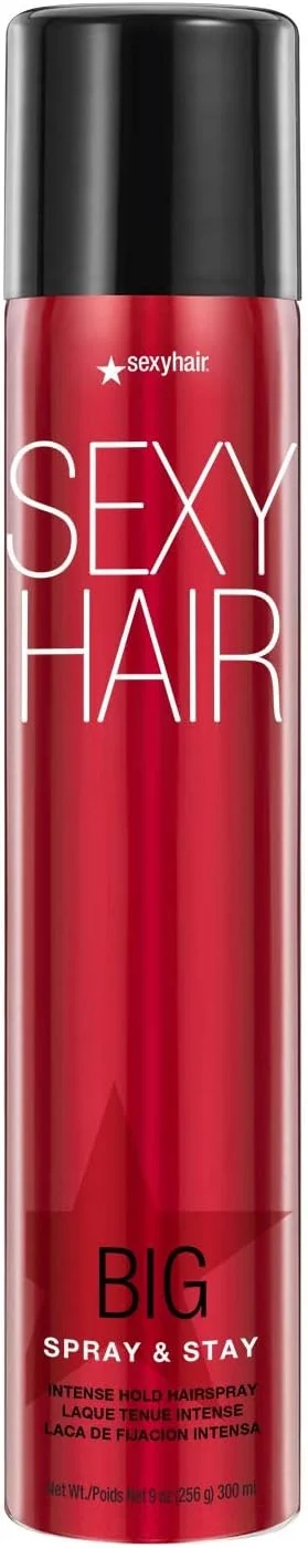 اسپری مو حجم دهنده و نگهدارنده قوی SexyHair، 255 گرم | ماندگاری و درخشش فوق العاده | مقاوم در برابر رطوبت تا 72 ساعت | مناسب برای انواع مو