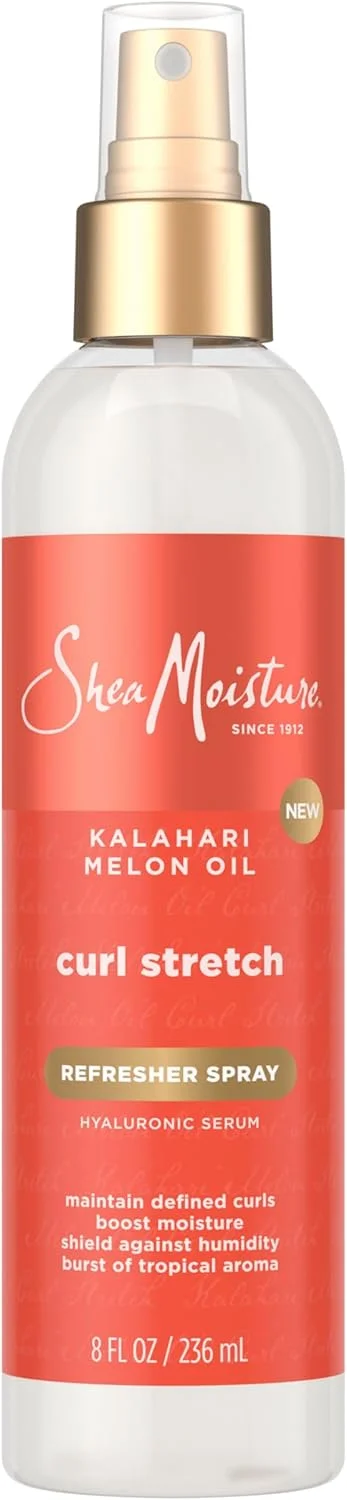 اسپری احیا کننده و کشش دهنده موی فر SheaMoisture، حاوی روغن هندوانه کالاهاری، 236 میلی لیتر