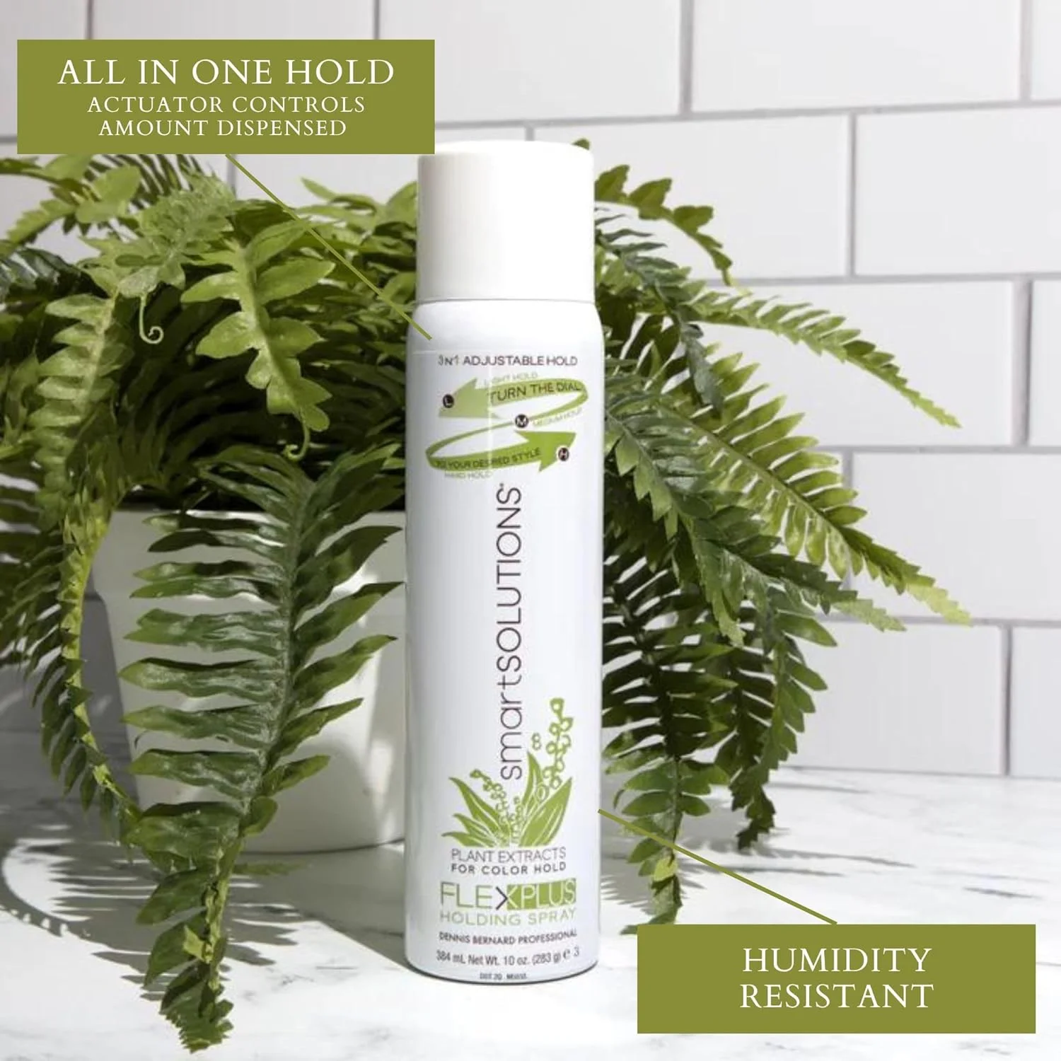 اسپری نگهدارنده انعطاف پذیر Smart Solutions Plus، 283 گرم | غیر چسبنده | بدون پوسته | خشک شدن سریع | 3 در 1