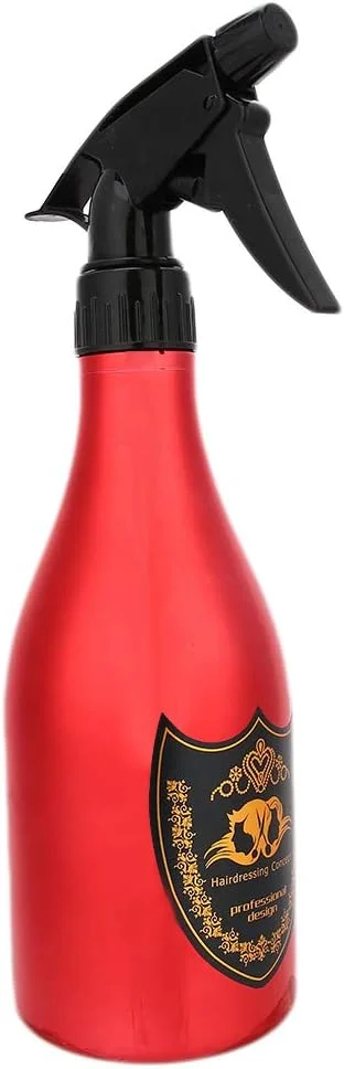 بطری اسپری کوچک 550 میلی لیتری گرد برای آرایشگری، اسپری کننده با مه پاش ظریف مناسب سالن های آرایشی و ابزار حالت دهی مو (قرمز)