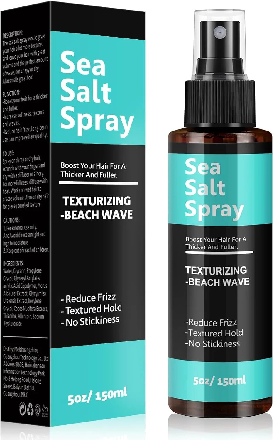 اسپری مو نمک دریا آزونی، اسپری بافت دهنده و حجم دهنده برای آقایان و بانوان، ایده آل برای موج های ساحلی، فرها و حالت دهی آسان (150 میلی لیتر / 5 اونس مایع)