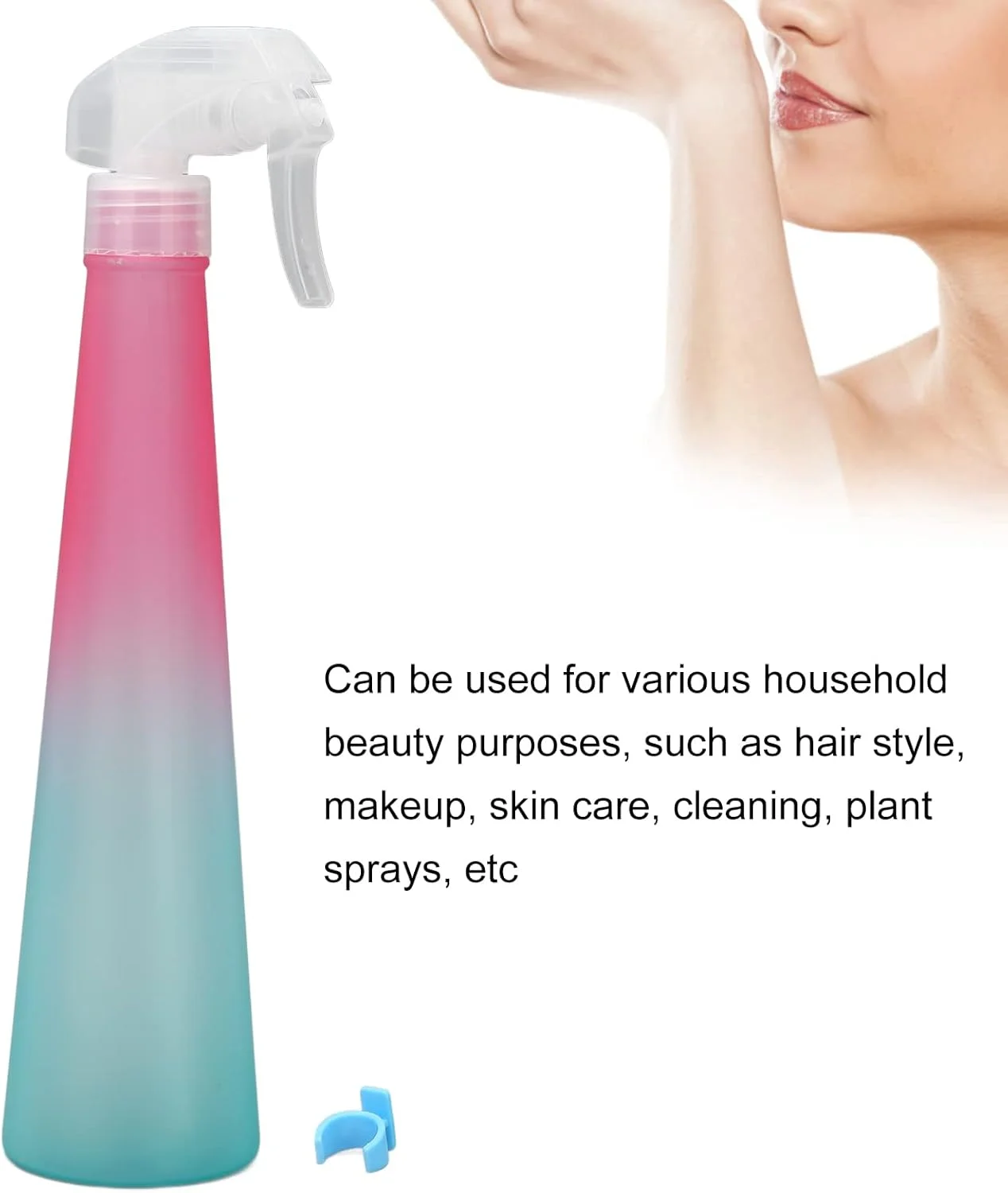 بطری اسپری، بطری اسپری کوچک، بطری اسپری با مه پاش ریز با شکل مخروطی برای حالت دادن به مو و گیاهان 350 میلی لیتر