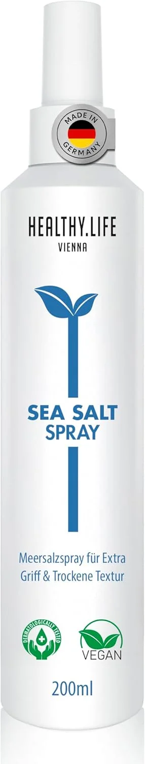 اسپری موی نمک دریایی HLV برای حالت دادن به مو، حجم دهی و ایجاد ظاهر طبیعی، بافت طبیعی و پوشش ساتنی - اسپری تثبیت کننده آب نمک برای موج های ساحلی و موهای کوتاه (اسپری نمک دریایی ونیز 200 میلی لیتر)
