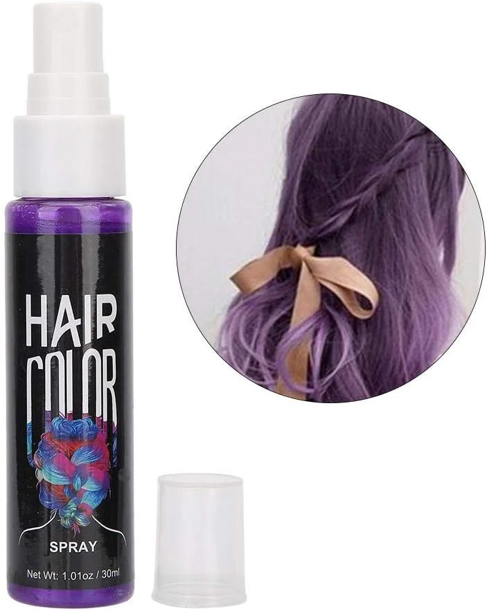 اسپری رنگ مو، 30 میلی لیتر، حالت دهنده سریع مو، مدلینگ و رنگ موی موقت برای زنان و مردان (شماره 1)