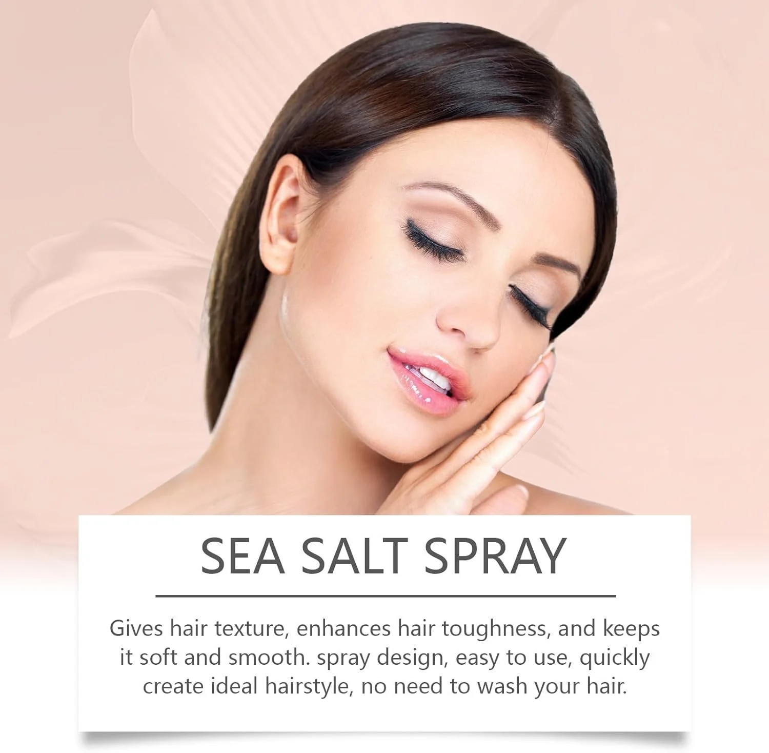 اسپری نمک دریا برای ایجاد بافت و حجم در مو، افزایش ضخامت و درخشش موهای نازک یا موج دار، اسپری بافت دهنده طبیعی با جلبک دریایی برای آقایان و بانوان - 100 میلی لیتر