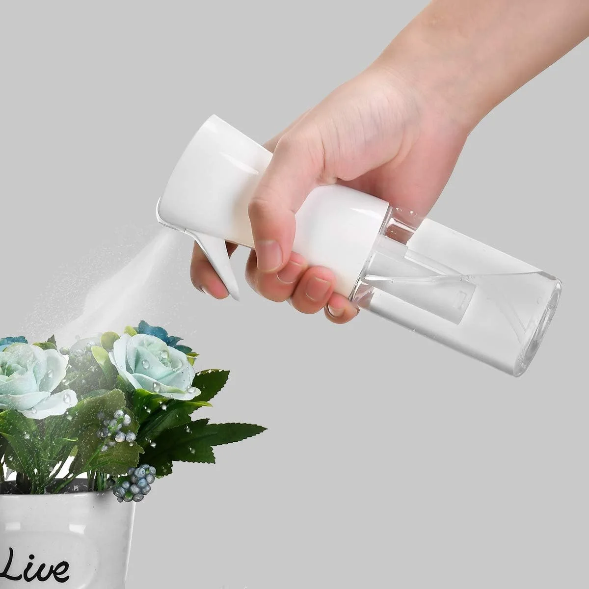 بطری اسپری خالی - بطری اسپری مو 150ml/300ml، افشانه ساز مه پاش، بطری اسپری مه پاش ریز، بطری آب اسپری پیوسته فوق العاده ریز برای حالت دادن به مو، گیاهان، تمیز کردن، مه پاشی و مراقبت از پوست (150ml)